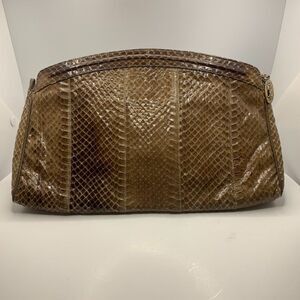 Vintage Venetto Snakeskin Clutch